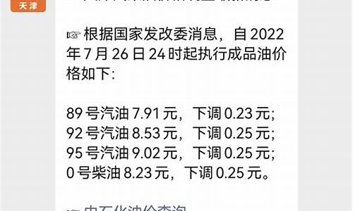 天津油价调整最新消息价格_天津油价下一轮调整预测最新消息